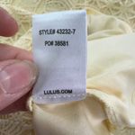 Lulus  Dress Womens X Small Yellow Lace Mini Love You For‎ Eternity Shift Flirty Photo 6