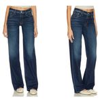 MOTHER Down Low Spinner Heel Jeans Digital Underground Wide Leg 32 NWT Blue Photo 2