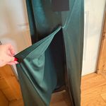 Lulus Emerald Green Strapless Maxi Dress with slit size Medium NWT Photo 4