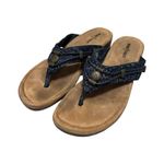 Minnetonka Moccasins Silverthorne Sandals Womens 11Flip Flop Thong Pewter Photo 0