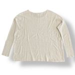 Lisa Todd In Line Crewneck Sweater Size Medium Modern, Business, Casual White Photo 3