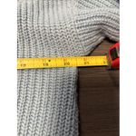 Women's Knit Hoodie Sweatshirt By Trendy ThreadsFull Zip Blue Sz Med Distressed Photo 6