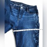 Chico's Perfect Stretch Girlfriend Slim Leg Ankle Jeans Size US 4 Floral Print Photo 7