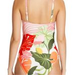 Sanctuary  MULTI Button Front Over The Shoulder Mio One Piece Swimsuit, US L Photo 2