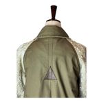 Anthropologie  Hei Hei Olive‎ Green Shimmer Sequin Sleeve Anorak Jacket Coat XS Photo 4