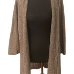 Eileen Fisher  Petite 100% Linen Long Line Open Front Cardigan PL Quiet Luxury Photo 0