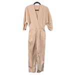 & Other Stories & Other Stories Women Beige Asymmetrical Linen Blend Jumpsuit Size US 4 Photo 2