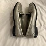 Ralph Lauren NWOT Lauren Metallic Silver Galia Penny Loafers Photo 6