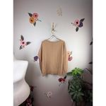 ALLSAINTS  100% Cashmere Tan Relaxed Fit Sweater - Size - Medium Photo 2