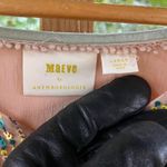 Maeve Anthropologie Kristie Sequined Peasant Blouse Beige Tan Size L Photo 6