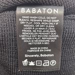 Babaton  Women Crop Top Small Black Ribbed Short Sleeve Square Neck Casual Photo 4