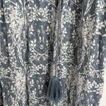 Made in India Y2K bohemian boho blue floral prairie coquette long sleeve medium Photo 4