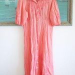 Johnny Was  Gingham Embroidered Dress SZ M Photo 0