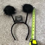 New Halloween costumes cosplay party Black Fuzzy Pom Pom Headband Photo 2