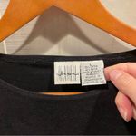 Jason Maxwell Vintage 90’s-Y2K black micro ribbed long sleeve top cotton blend Photo 5