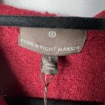 Fenn Wright Manson Womens Wool Jacket Size S Red Wool Knit Button Front Hooded Photo 5