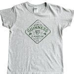 Guinness Tshirt Grey Shirt Sleeve Graphic Tee Small Ladies Photo 0