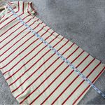 Toad&Co Organic Cotton Windmere II Short Sleeve Dress Striped Orange Cream S Photo 11