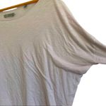 Vince Dolan Boat Neck Pima Cotton Slouchy Long Sleeve Tee Pale Pink Medium Photo 3