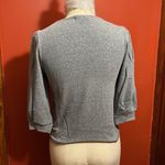 Ginger G Gray Puff Sleeve Top Sz S Photo 2