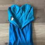 Milano Formals  Teal Beaded Mermaid Formal Dress Size 8 Photo 10