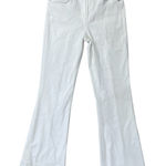 frame denim Frame Le Easy Flare High Rise White Denim Jeans Size 25 Euro Nautical Old Money Photo 0
