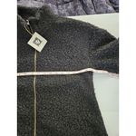 Anne Klein Black Fuzzy Zippered Sweater Jacket Sz S NWT cottage classic Photo 9