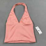LA Hearts NWT  by Pacsun Halter Top XS Womens Pink Cropped Sleeveless Knit 1980 Photo 0