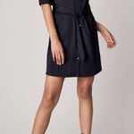 UNTICKIT Angelina Black Long Sleeve Button‎ Down Dress Size 2 Photo 0