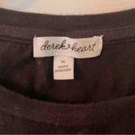 Derek Heart Black Cherry Embroidered Short Sleeve Crop Top Photo 4