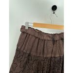 Soho Rust Brown Maxi Skirt Stretch Waist Print Detail Fairycore Womens One Size Photo 4