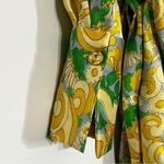 ZARA 60s style Multicolored Printed Silky Dress Photo 4