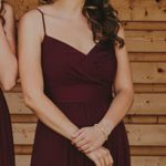David's Bridal David’s Bridal Burgundy Bridesmaid Formal Dress Photo 0