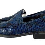Sam & Libby  Blue Snakeskin Loafers Photo 2