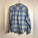 Fat Face Blue Casual Button Up Flannel Soft Cotton Casual Woman’s Shirt Size 14 Photo 5