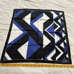 Blue and black geometric print bandana 0787 Photo 3