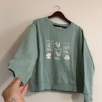 Pact NWT  Women’s Crewneck Sage Herb Organic Cotton Size Large Photo 3