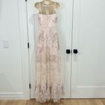 Dress the Population  Anabel Sequin Sweetheart Gown Pink Floral XS Prom Bridal Photo 3