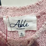 Able Los Angeles Pink Ethical Fringe Knit Dress Tank Top Sleeveless Size Small S Photo 2