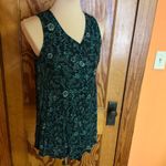 Vtg 90s bright floral tank top Green Size M Photo 5