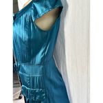 HAILANSI Teal Dress Career Party Cocktail Pockets Cap Sleeve Medium Blue Photo 1