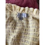 Love Tree  Boho Peasant yellow crop top blouse/puff sleeves Photo 5