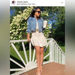 White 3/4 Sleeve Boho Lightweight V Neck Shirt Dress Size M Photo 3