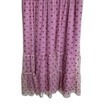 Betsey Johnson  Dress Womens 12 Pink sequin Heart bustier tiered Tulle Maxi i Photo 3