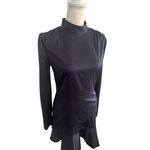 Something Navy Ruffle Navy Blue Mini Dress Size Small Photo 1