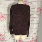 Abound 🔥5 for $25 sale🔥  burgundy NWT fuzzy furry v neck sweater Photo 4