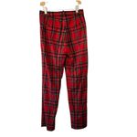 J.Crew Red Stewart Tartan Plaid High Rise Cameron Pants Women's 00 Wool Blend Photo 3