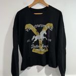 Yellowstone sweatshirt raw hem xl soft cotton polyester blend NEW Black Photo 3