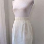 Vintage ‘90s Ivory Pencil Mini Skirt White Size XXS Photo 0