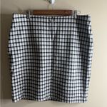 J Jill ponte skirt plaid size large Gray Photo 1